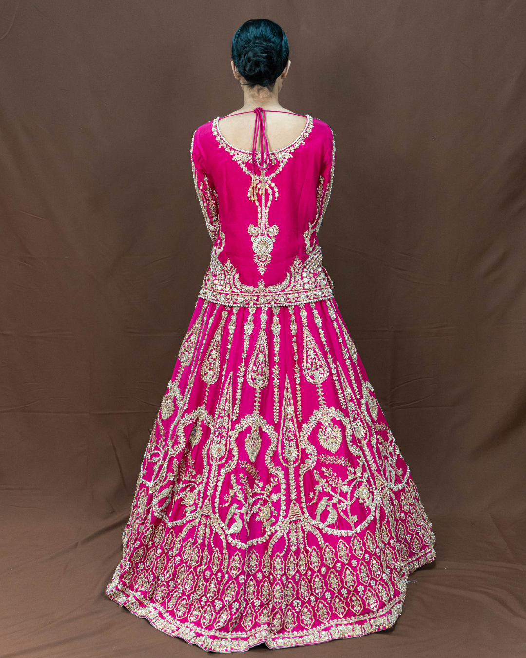 Jhoom | Fuschia Pakistani Lengha