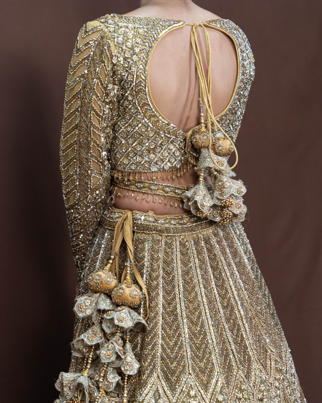 Gurnaz | Gold Bridal Lengha