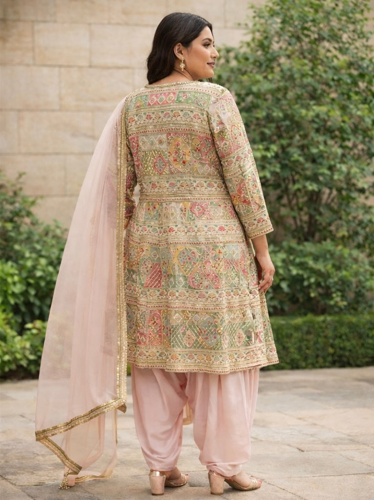 Sage Blush Heritage Salwar Suit