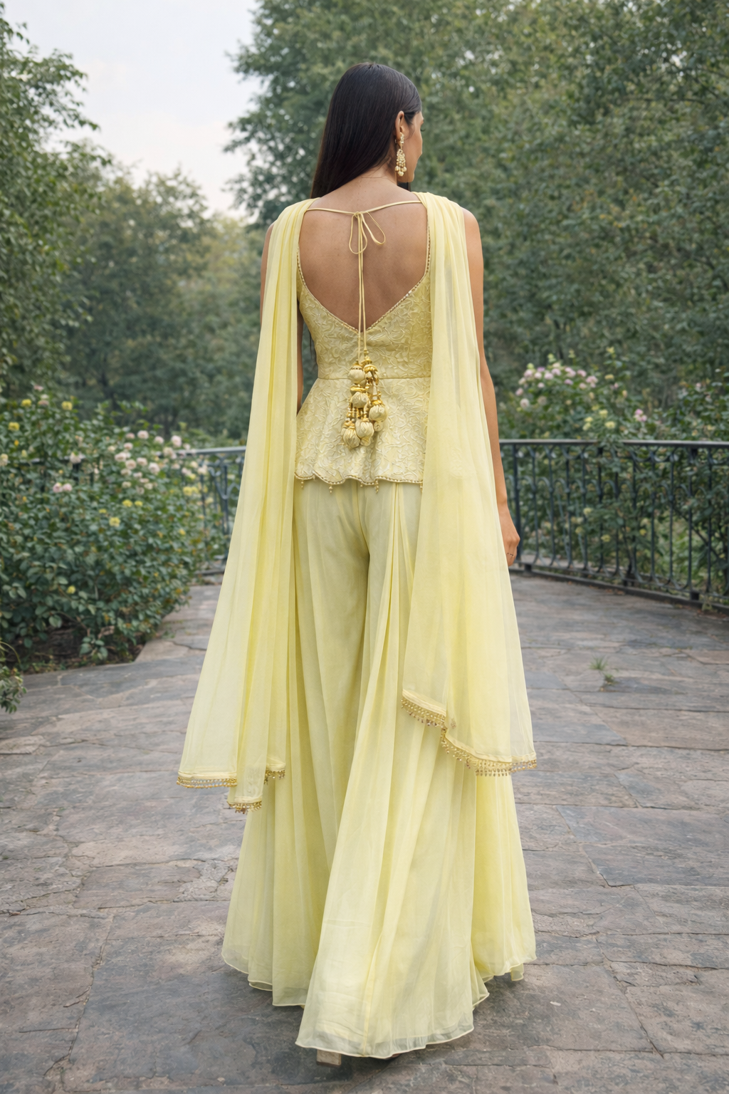 Peplum Sharara Set