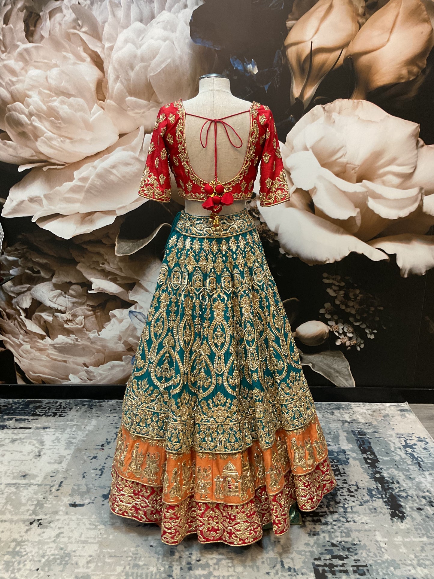 Multicolor Bridal Lehenga