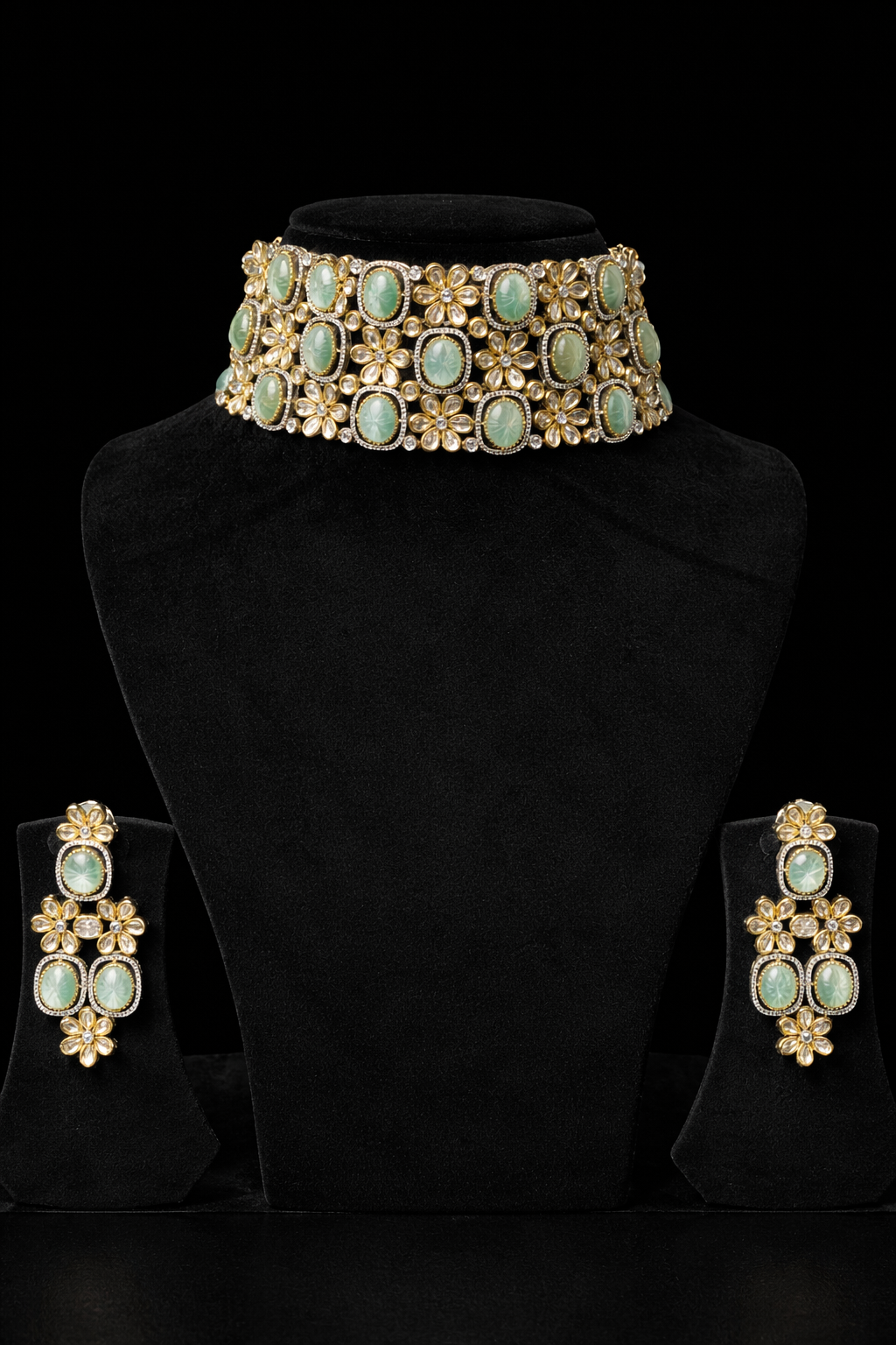 Soft Mint Choker Set