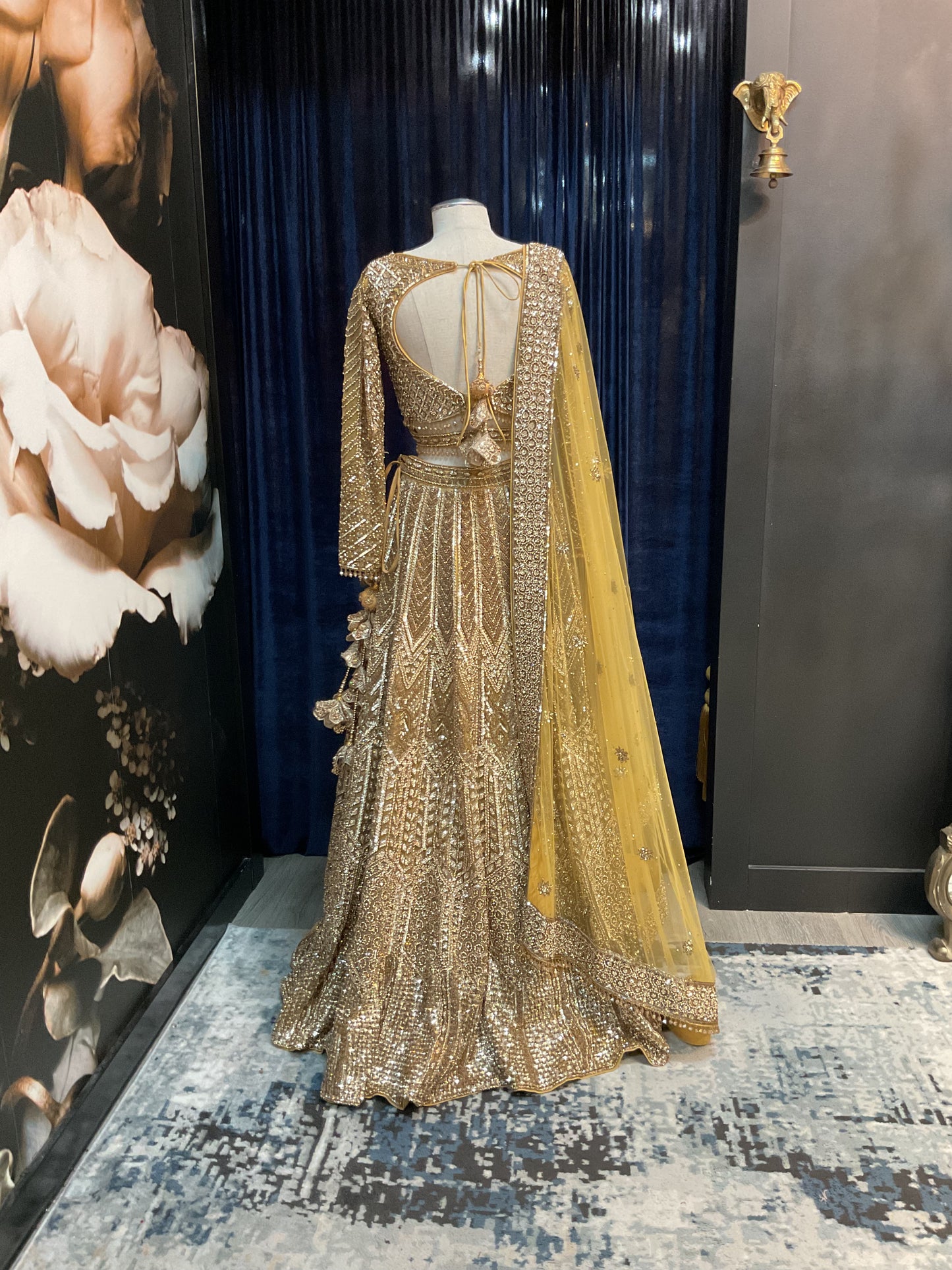 Gurnaz | Gold Bridal Lengha