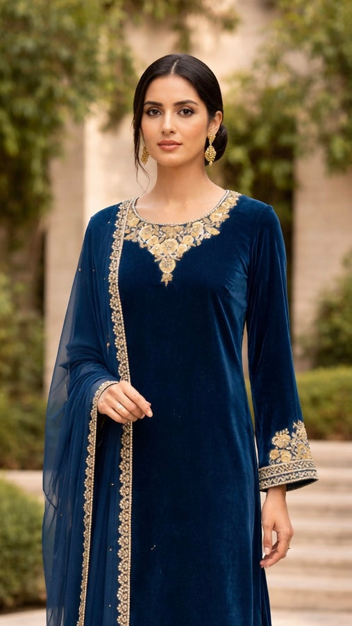 Velvet Salwar Suit