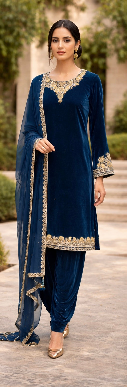 Velvet Salwar Suit