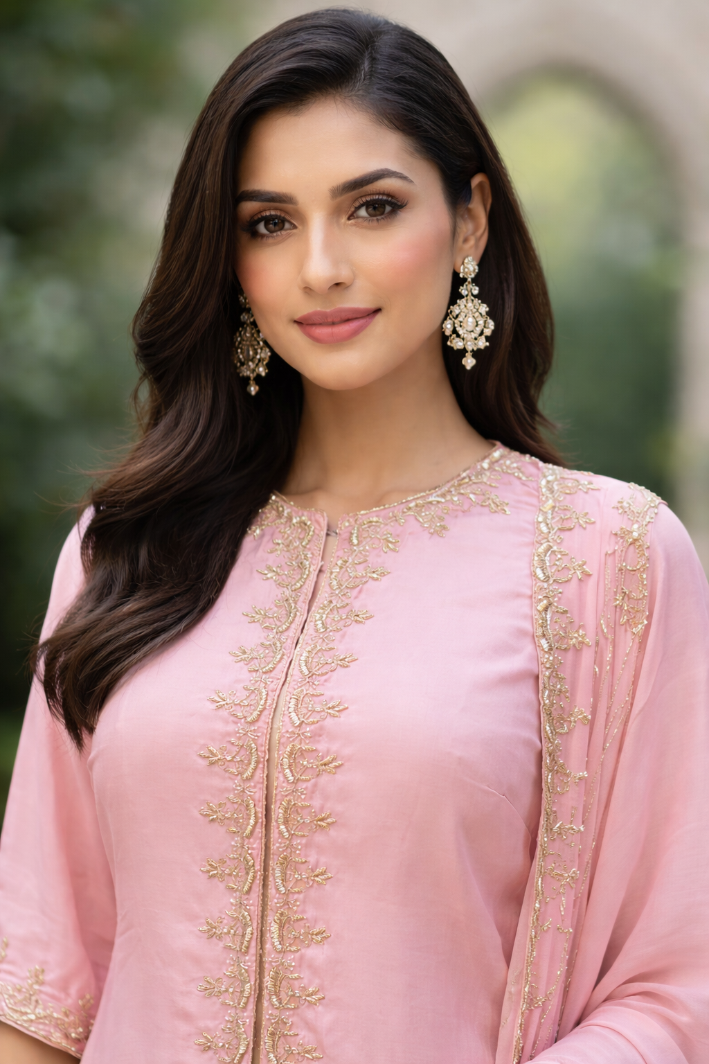 Blush Pink Sharara Set