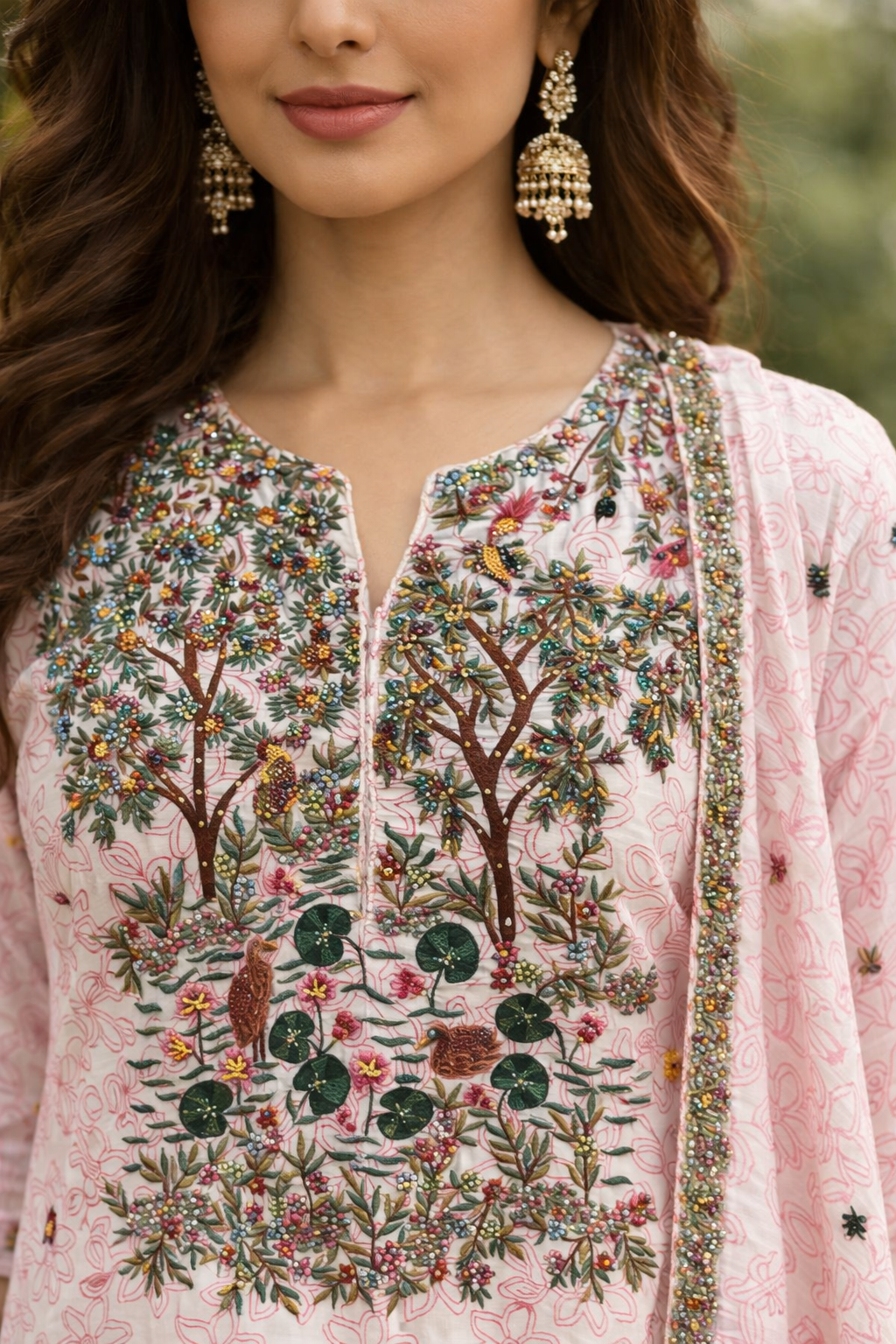 Cotton Suit with ankle pants