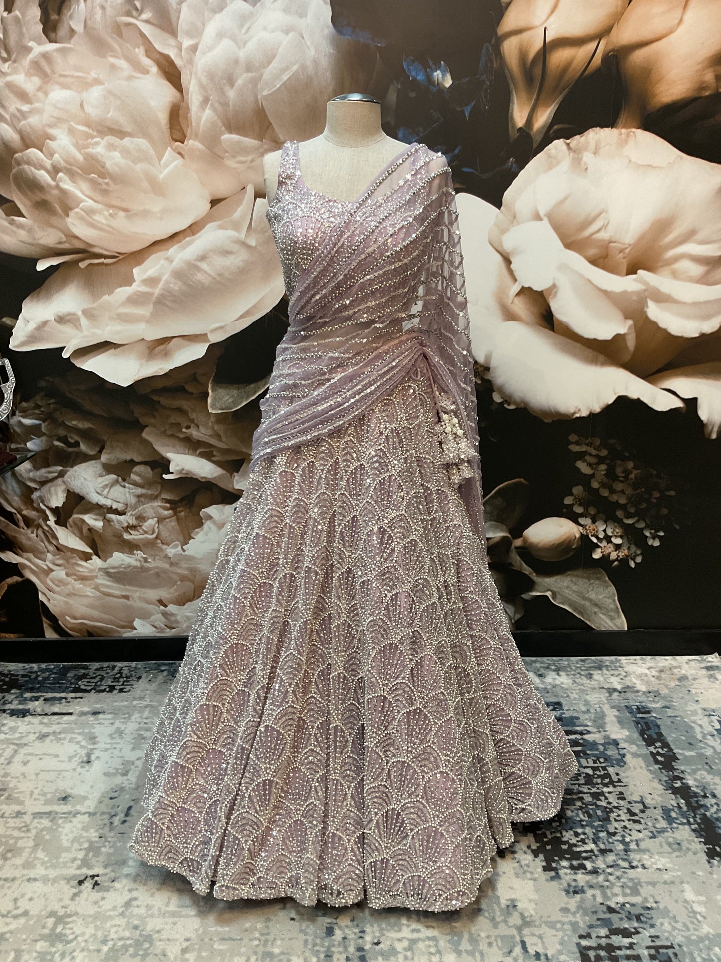 Lavender Reception Lehenga