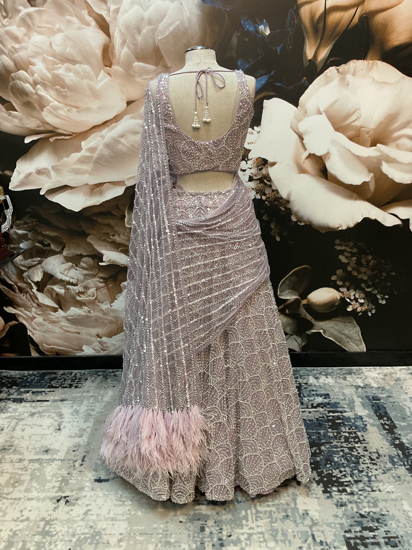 Lavender Reception Lehenga