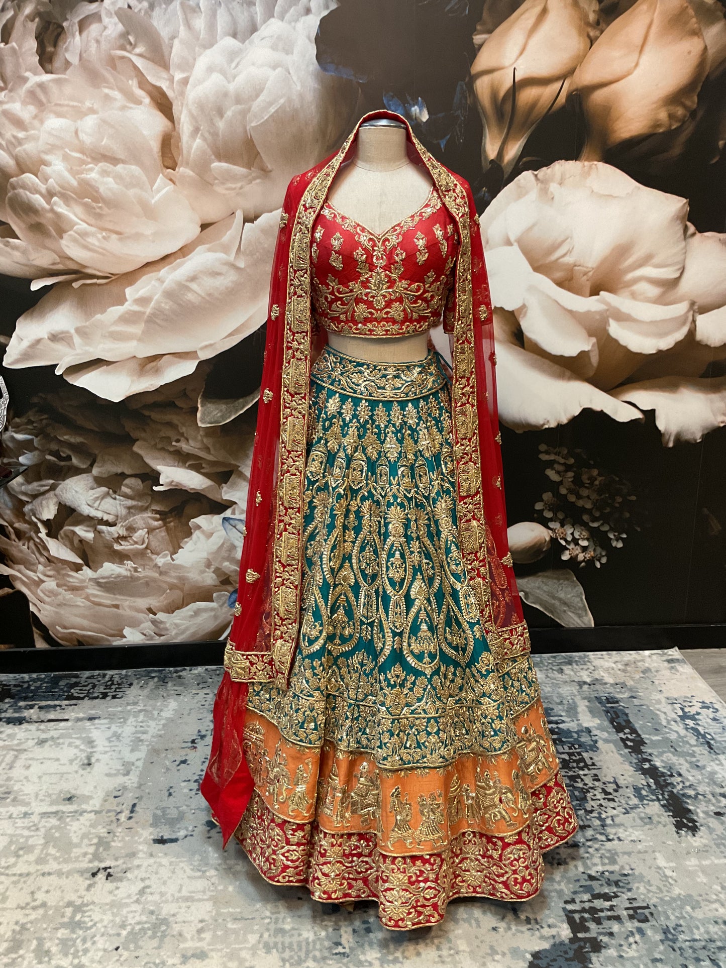 Multicolor Bridal Lehenga