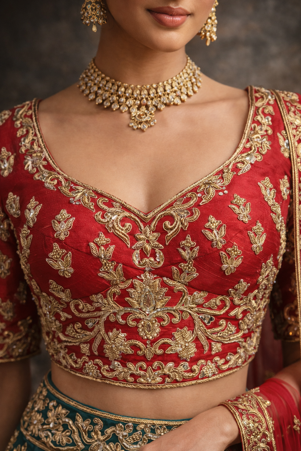 Multicolor Bridal Lehenga