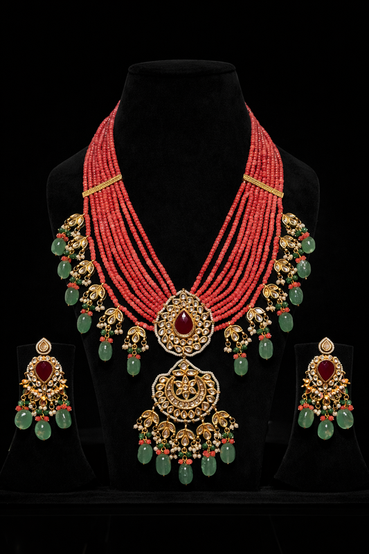 Handcrafted Pendant With A Deep Ruby Centre