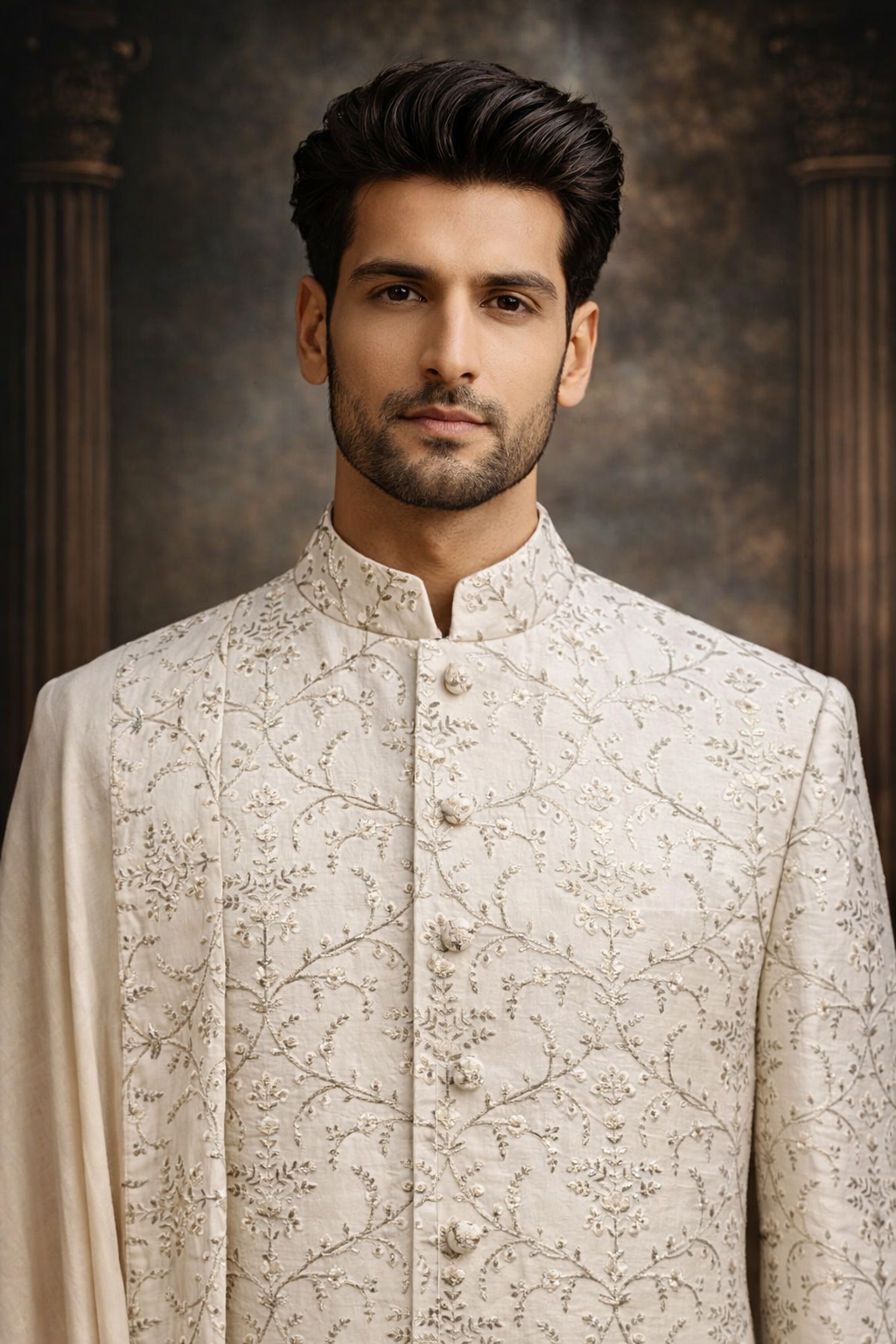 Soft Ivory Sherwani